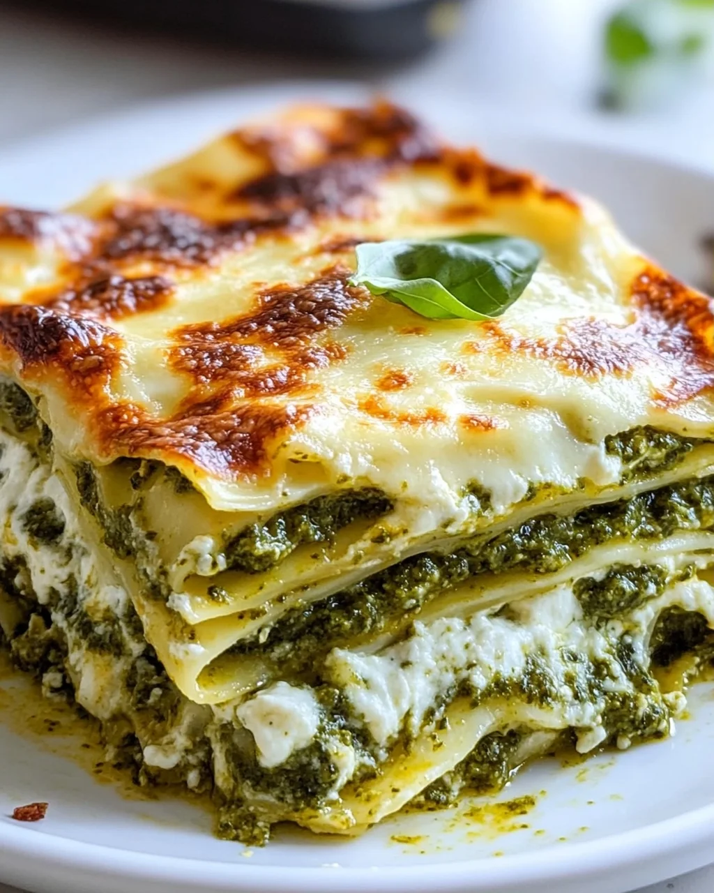 Cremige Pesto Lasagne mit Mozzarella: Einfach köstlich!