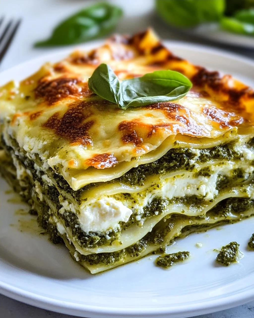 Cremige Pesto Lasagne mit Mozzarella: Einfach köstlich!