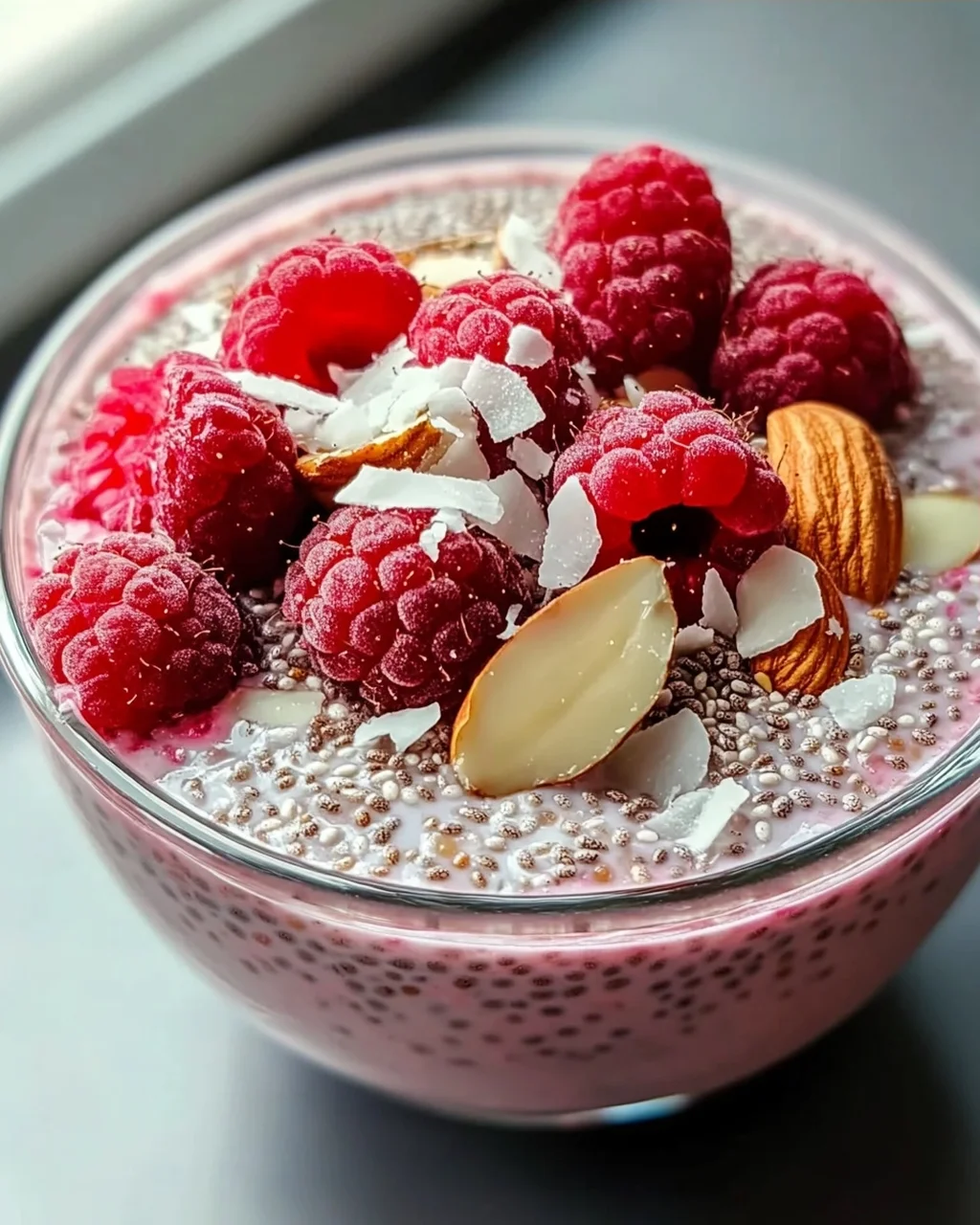 Easy Raspberry Chia Pudding: Naturally Sweet & Creamy!