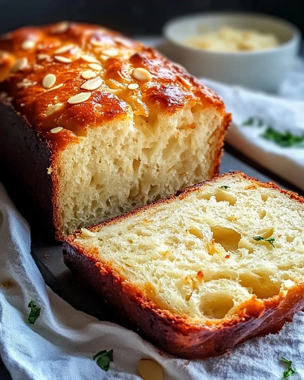 Flauschiges Null-Kohlenhydrat-Joghurt-Brot für Genießer