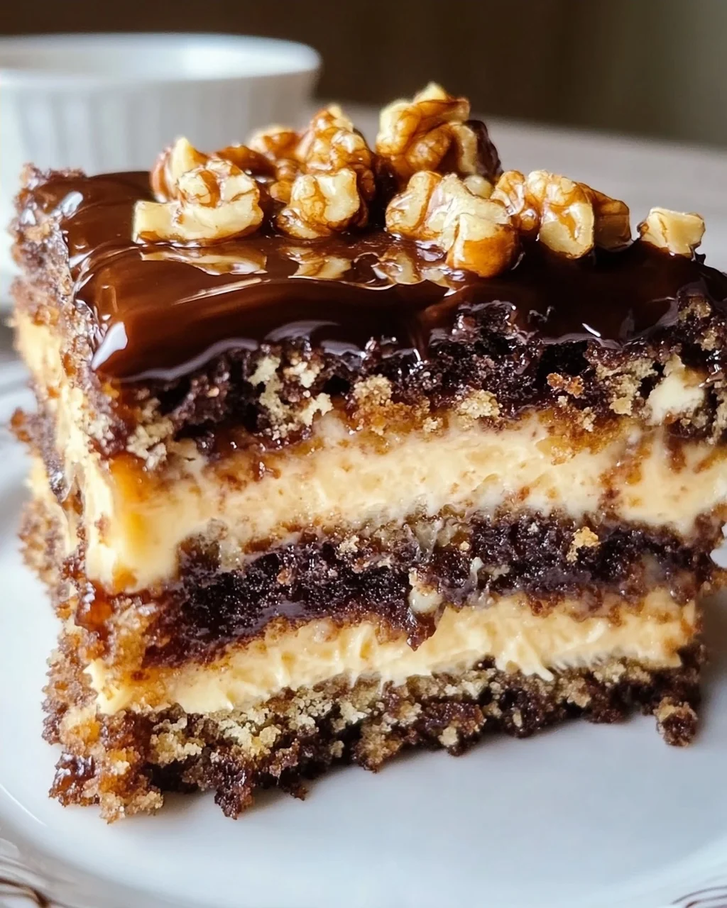 Friss-dich-dumm-Kuchen mit Walnüssen
