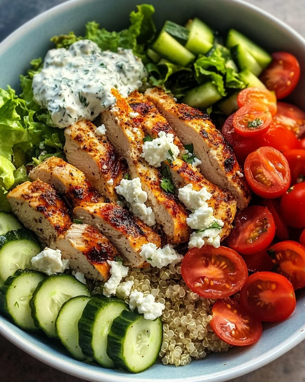 Griechische Hähnchen-Bowls