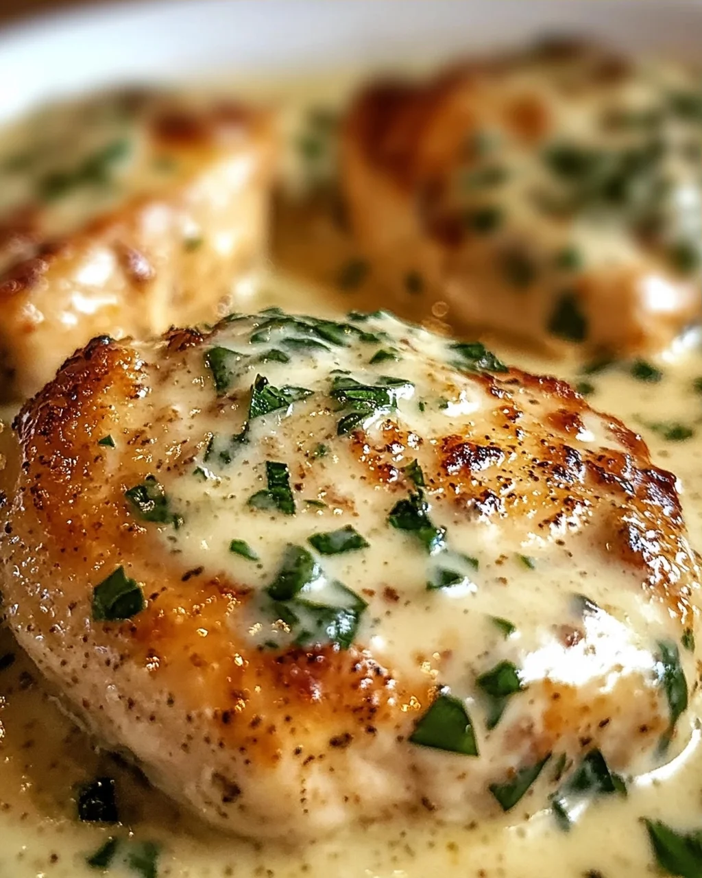 Hähnchenfilet in Frischkäse-Parmesan-Soße