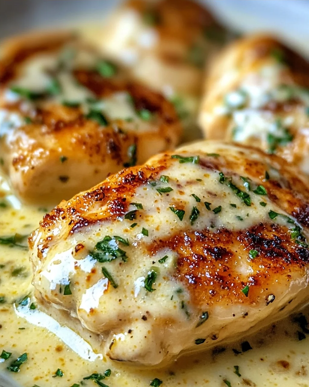 Hähnchenfilet in Frischkäse-Parmesan-Soße