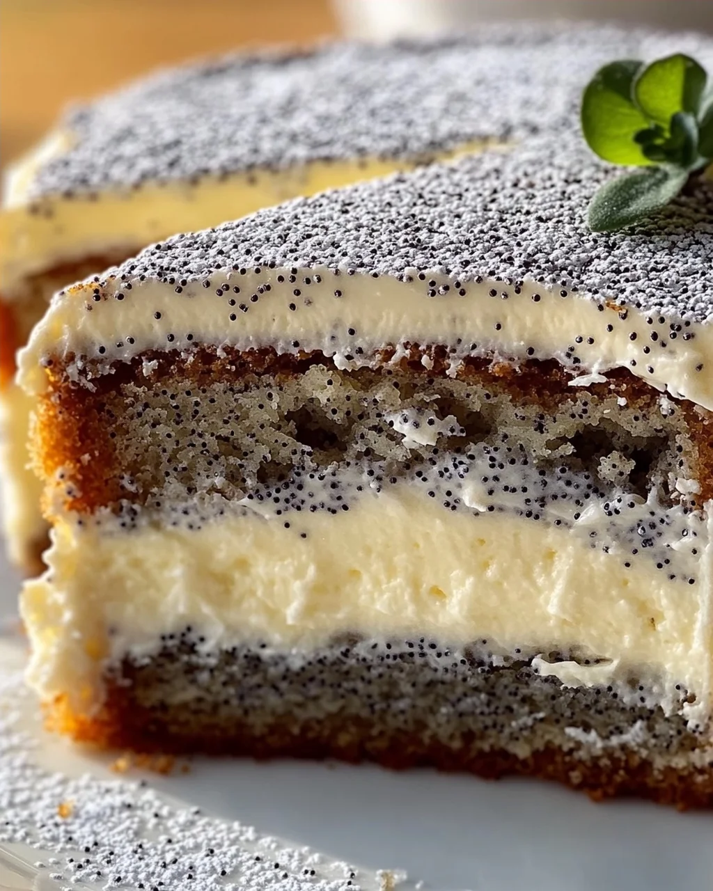 Himmlische Mohn Eierlikörtorte mit Mascarpone