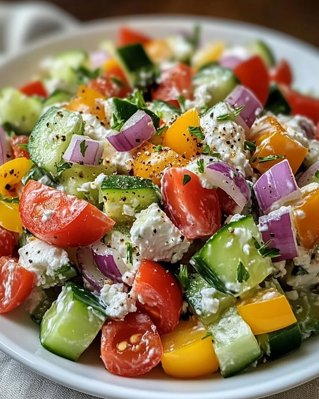 Hüttenkäse-Salat