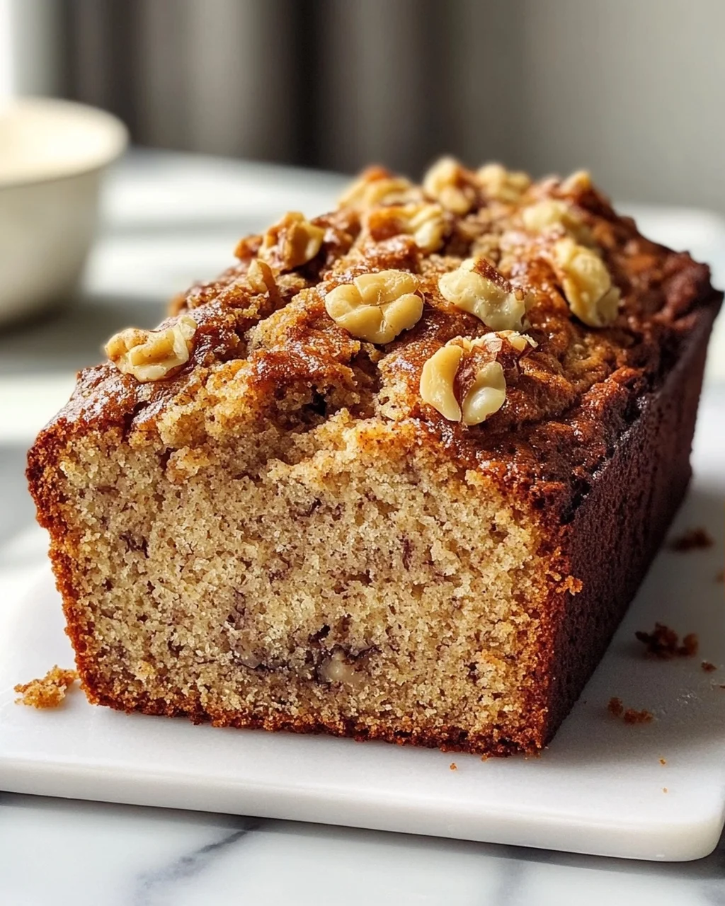 Joghurt-Bananenbrot mit Walnuss-Crunch – Lecker und Saftig!
