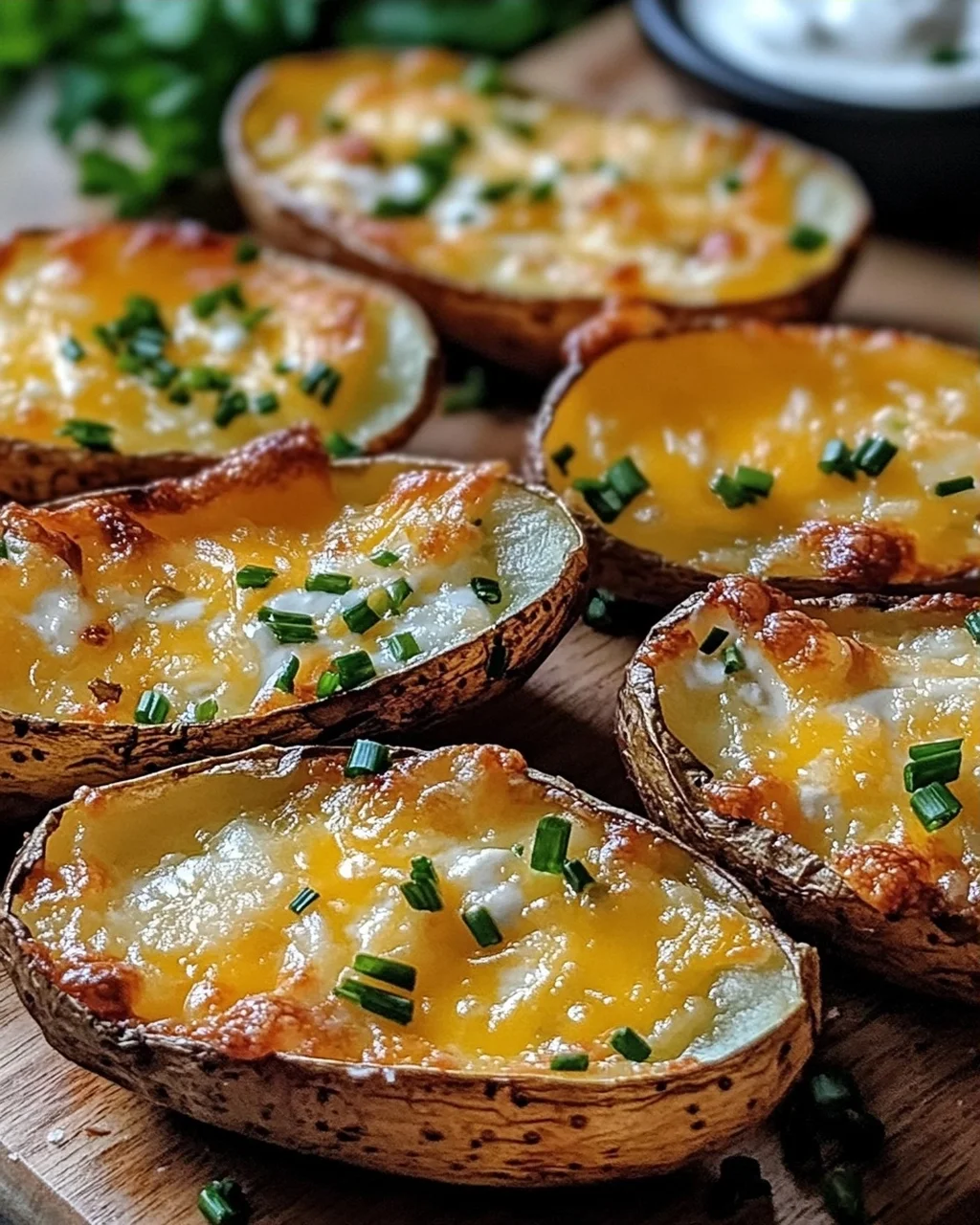 Knusprige Knoblauch-Kräuter-Kartoffelschalen