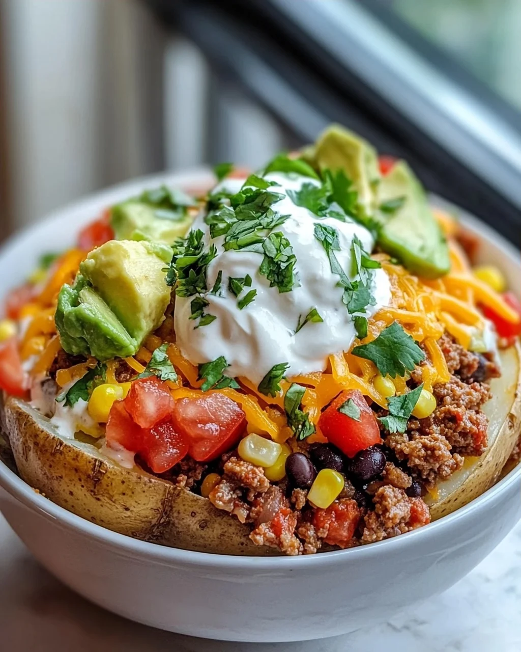 Loaded Potato Taco Bowl Deluxe