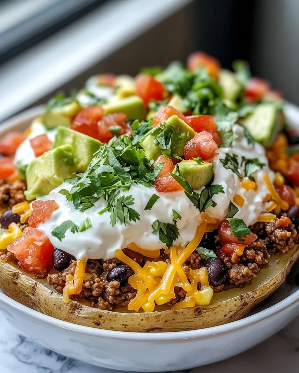 Loaded Potato Taco Bowl Deluxe