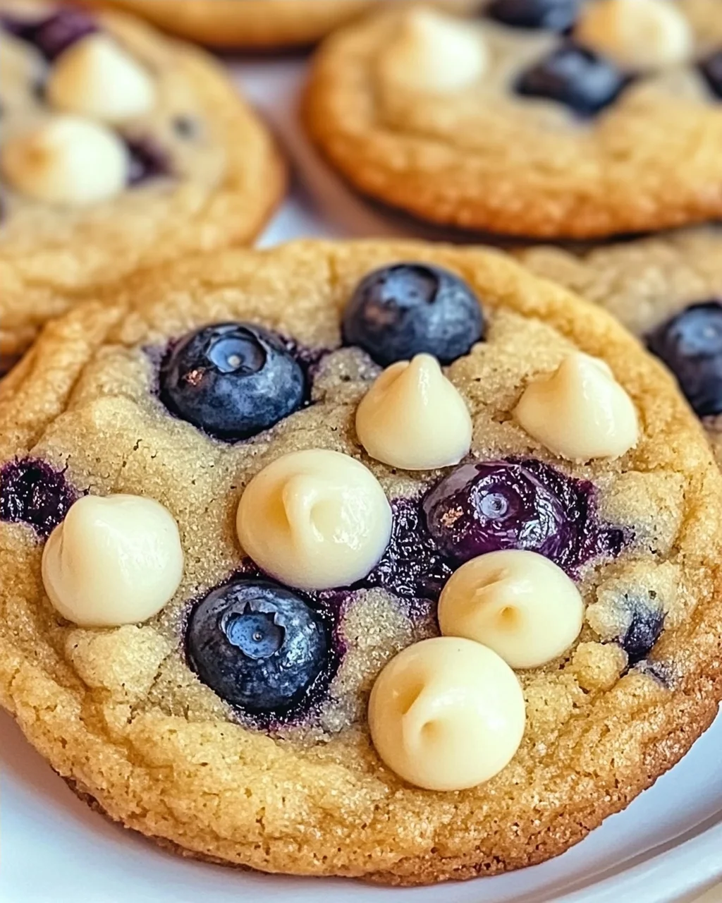 Blaubeer weiße Schokoladenstückchen Kekse schnell gemacht