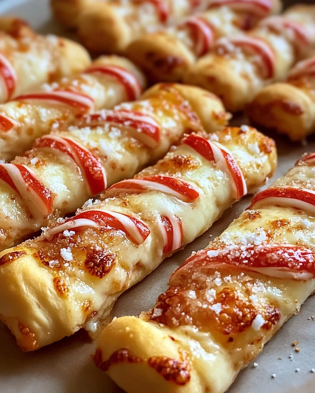 Candy Cane Pizza Breadsticks: Süßes Vergnügen für Weihnachten!
