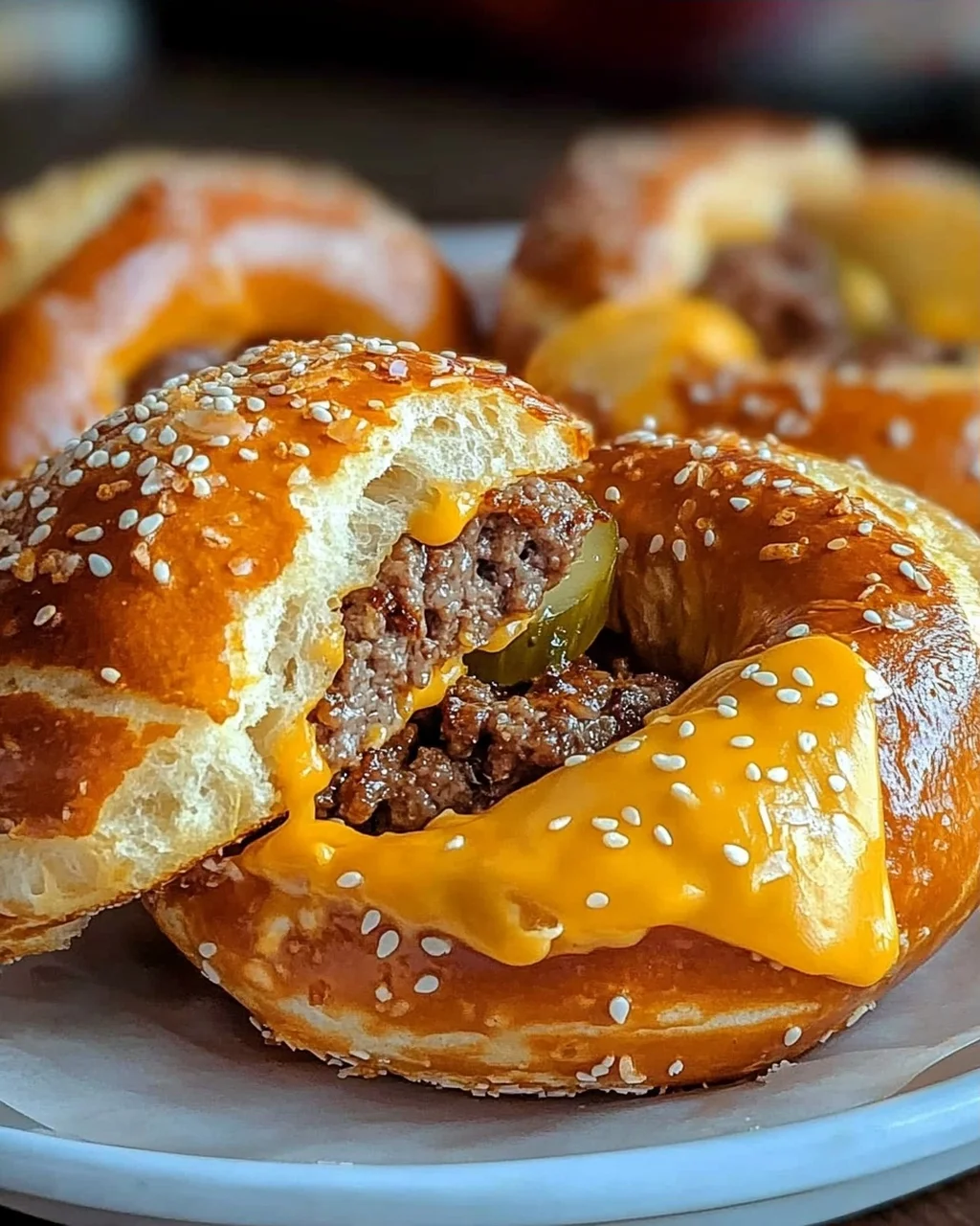 Cheeseburger Pretzel Bombs, die Sie die ganze Woche begehren werden