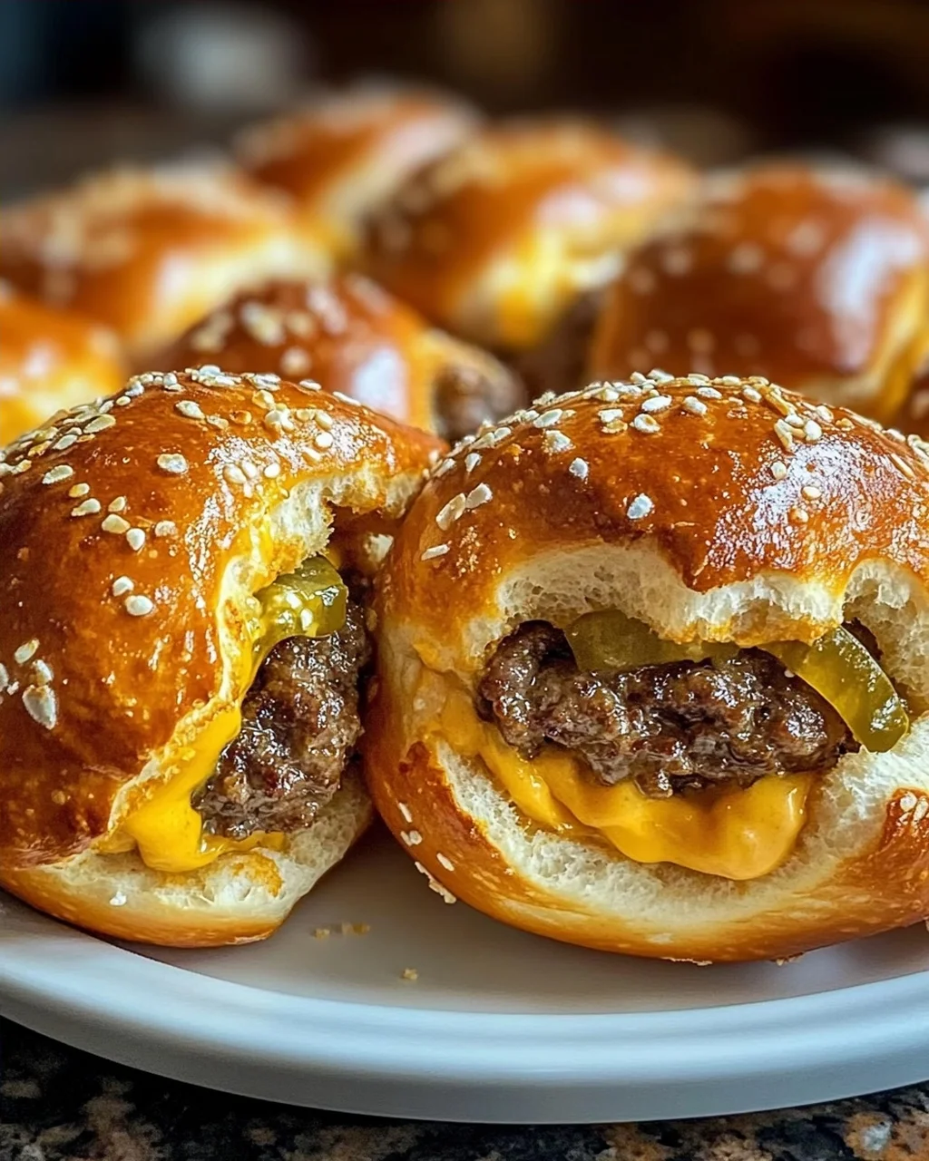 Cheeseburger Pretzel Bombs, die Sie die ganze Woche begehren werden