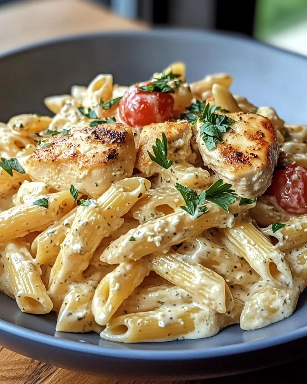 Cremige Hähnchen Feta Pasta: Unglaublich & einfach lecker!