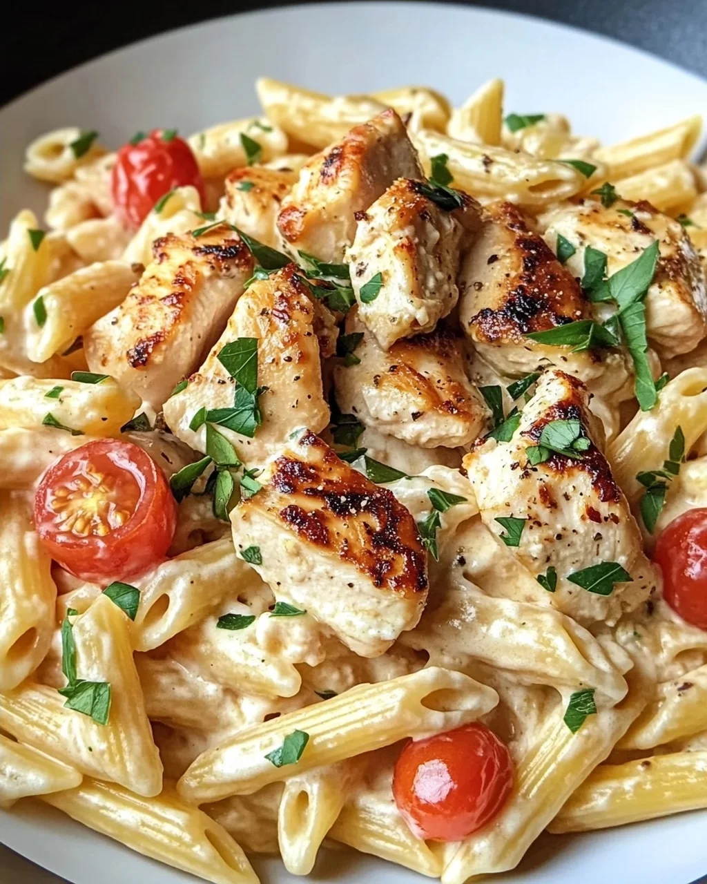 Cremige Hähnchen Feta Pasta: Unglaublich & einfach lecker!