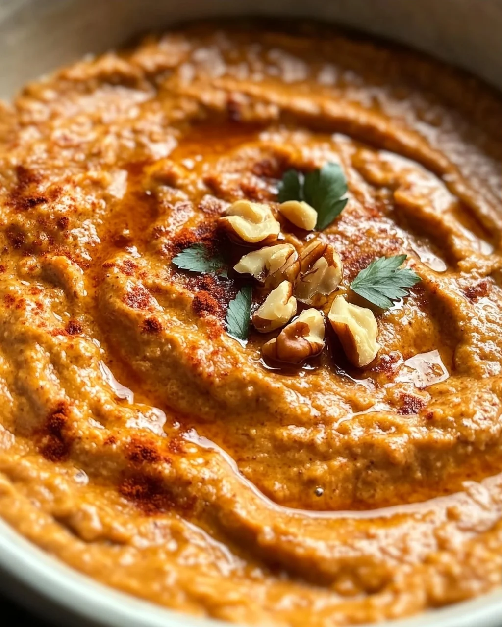 Cremiger Rote Paprika Walnuss Dip: Seidenweiche Textur entdecken