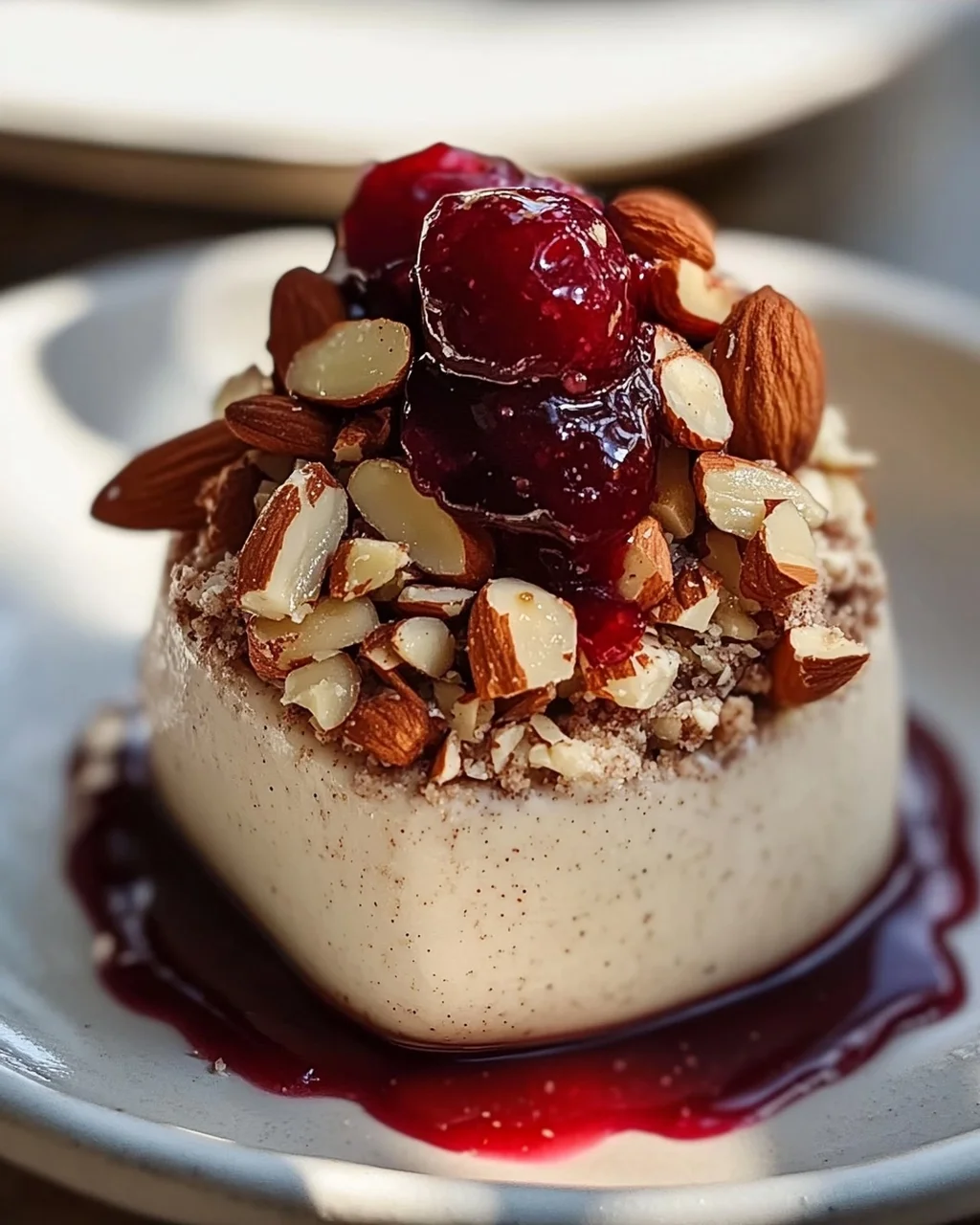 Cremiges Zimtparfait mit gebrannten Mandeln genießen!