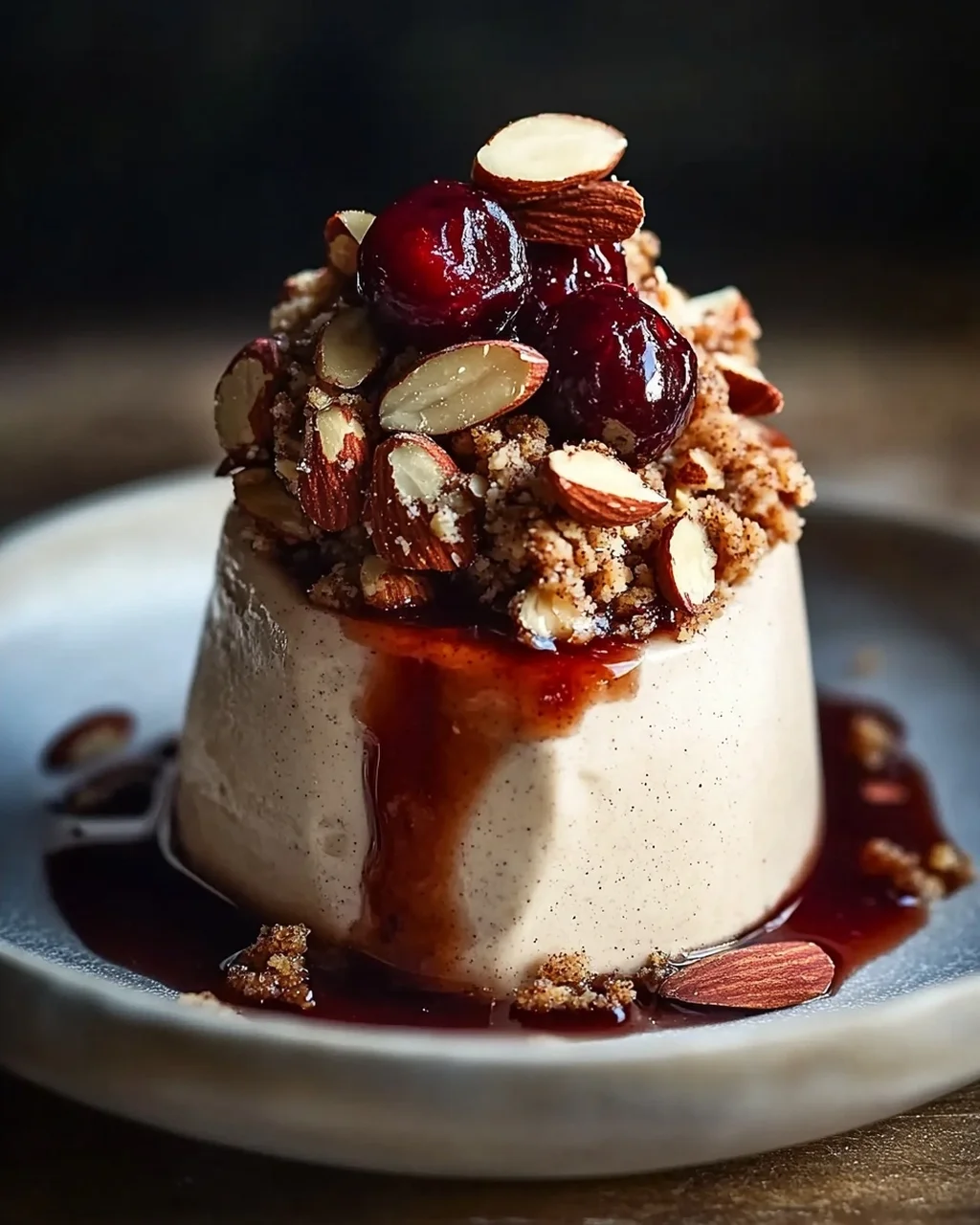Cremiges Zimtparfait mit gebrannten Mandeln genießen!