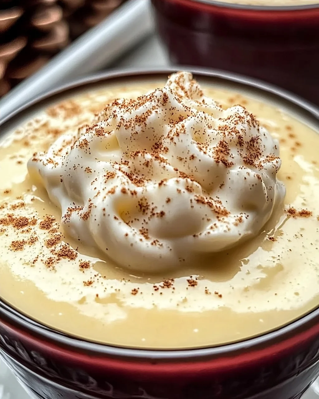 Eiernog Pudding selbst gemacht für die Feiertage
