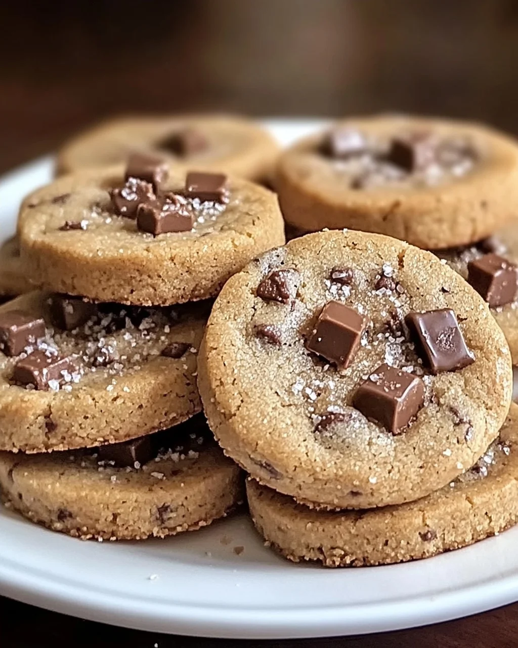 Espresso-Shortbread-Kekse mit Toffee-Stücken Rezept