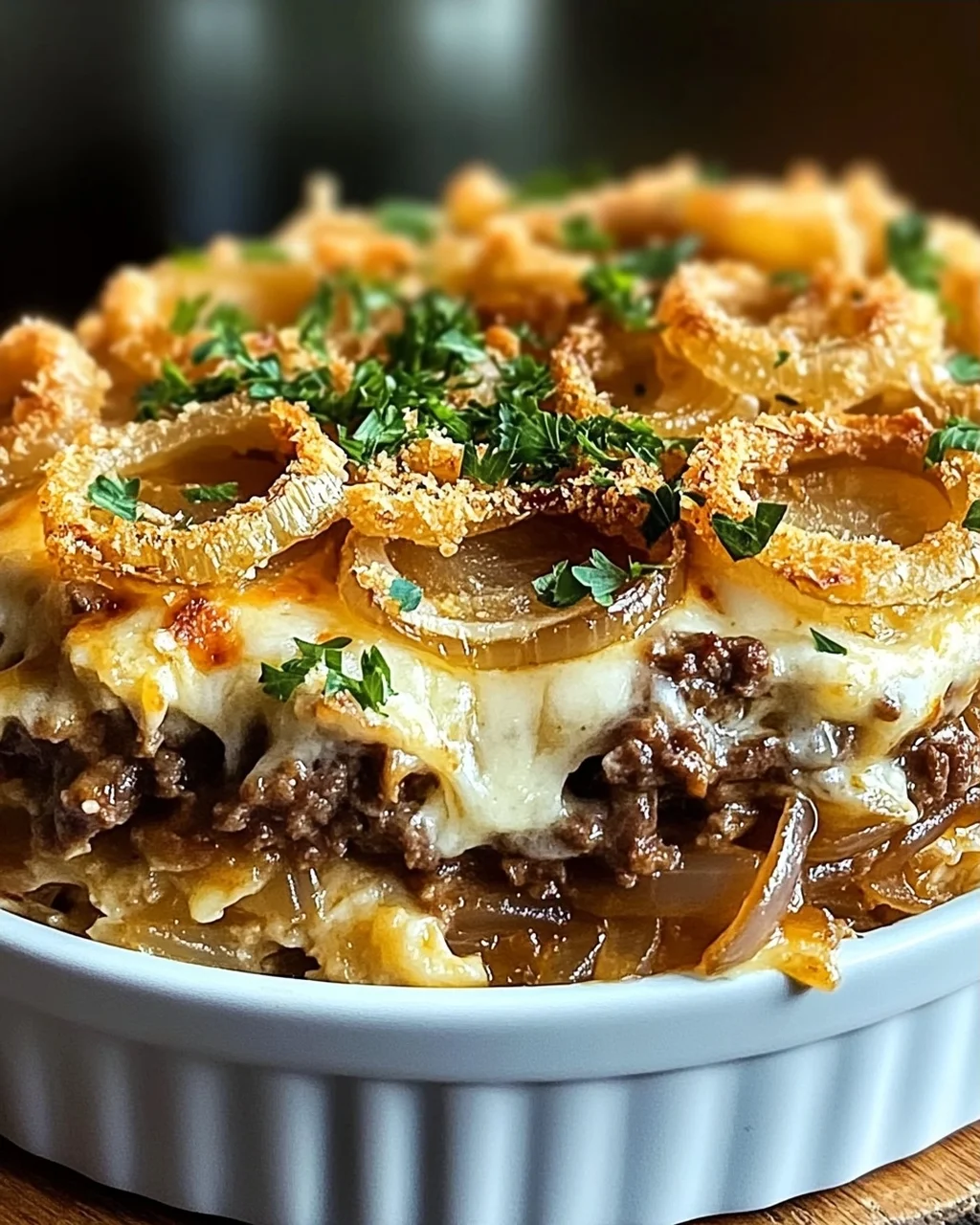 French Onion Beef Casserole