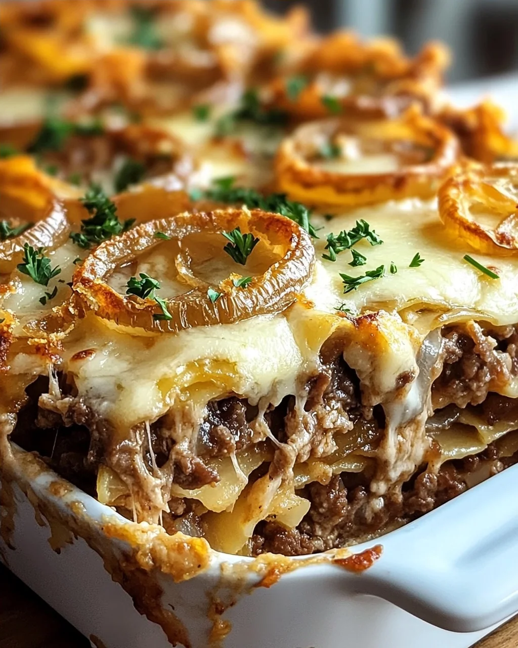 French Onion Beef Casserole