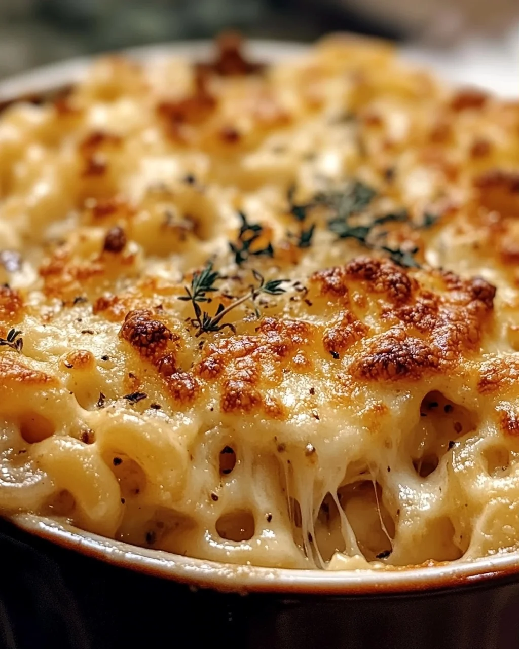Genussvolles French Onion Soup Mac Cheese Rezept für Käseliebhaber