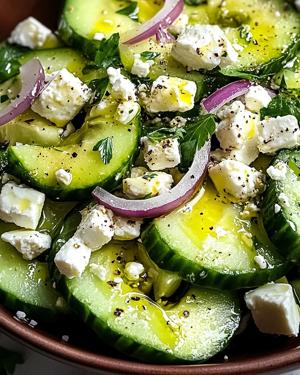 Gurken-Avocado-Salat mit Feta