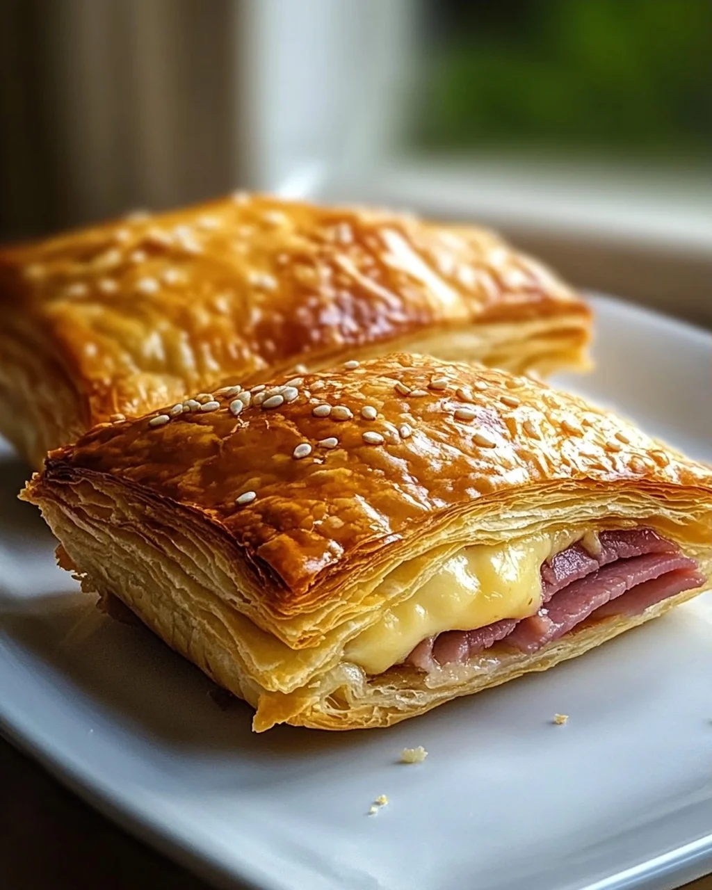 Klassische Rinderschinken Käse Blätterteigtaschen: Lecker & Schnell