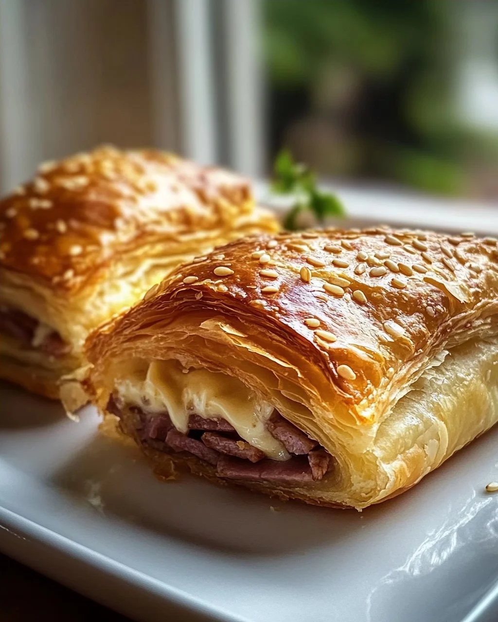 Klassische Rinderschinken Käse Blätterteigtaschen: Lecker & Schnell