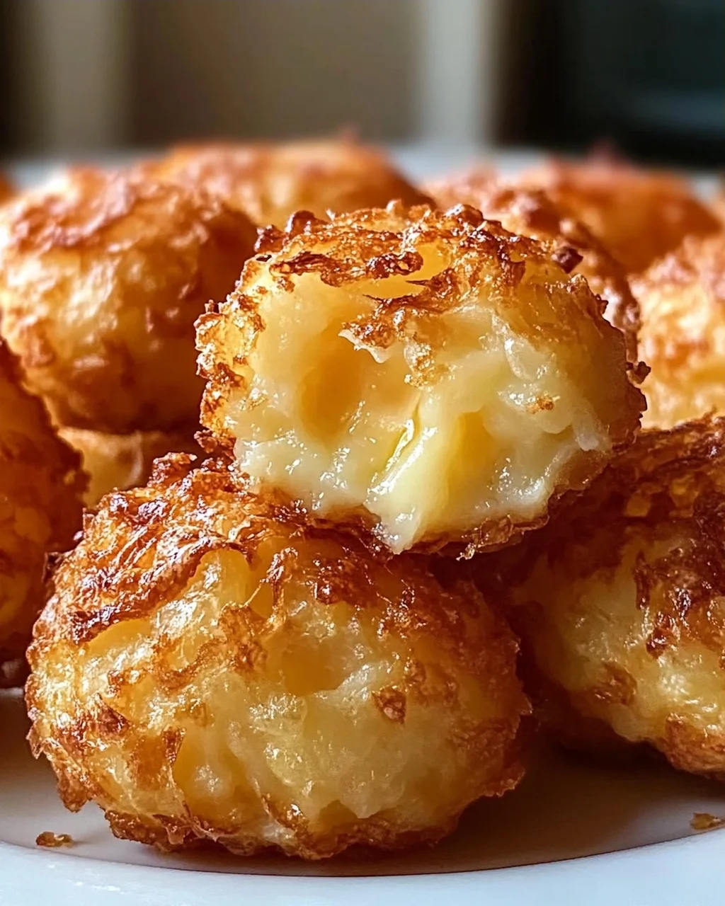 Knusprige Kartoffelpüree-Käse-Puffs
