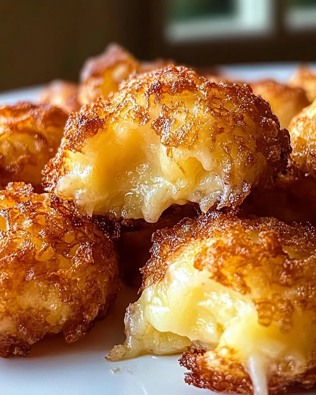 Knusprige Kartoffelpüree-Käse-Puffs