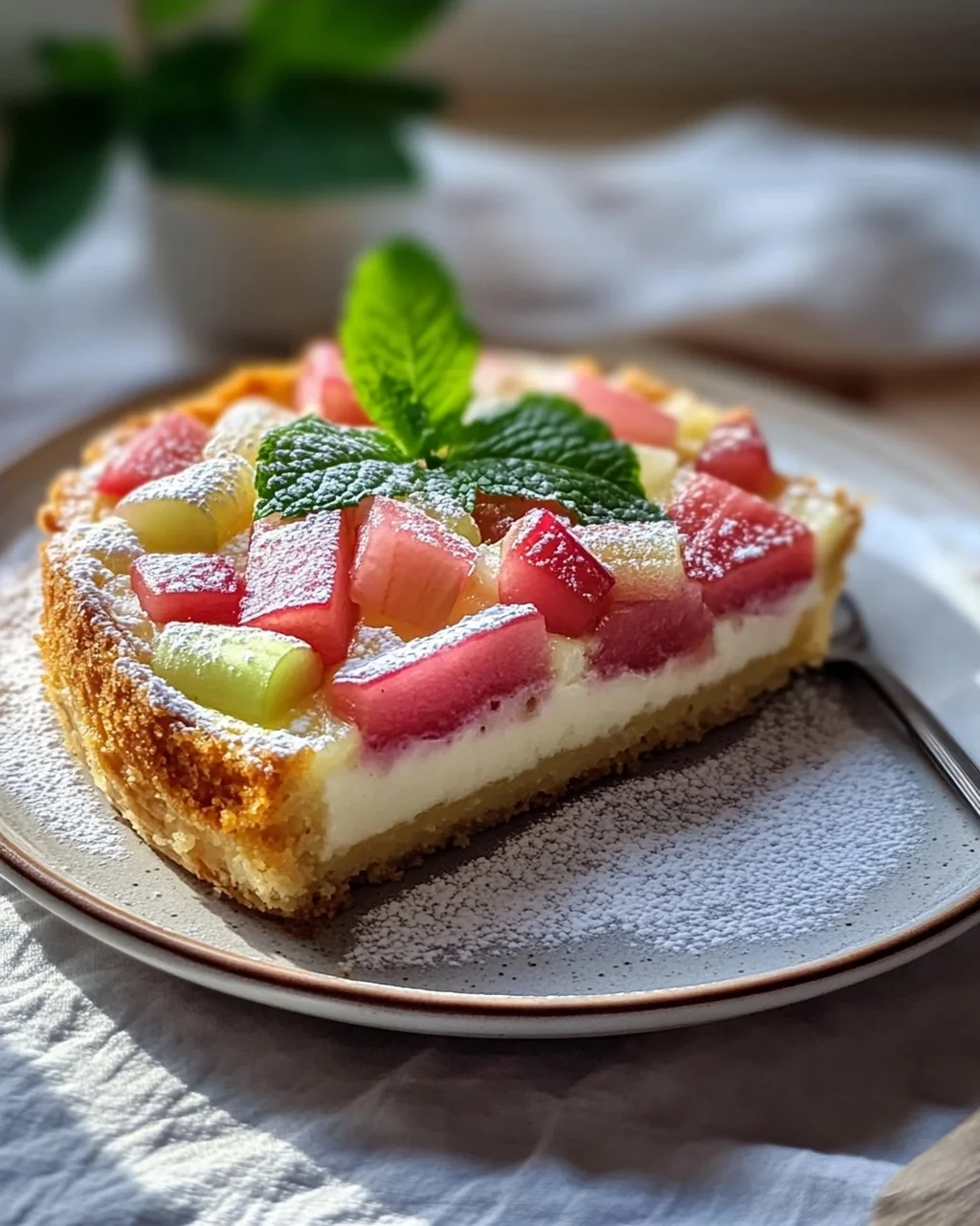 Leckerer Rhabarber Quark Pudding Kuchen – Einfaches Rezept!