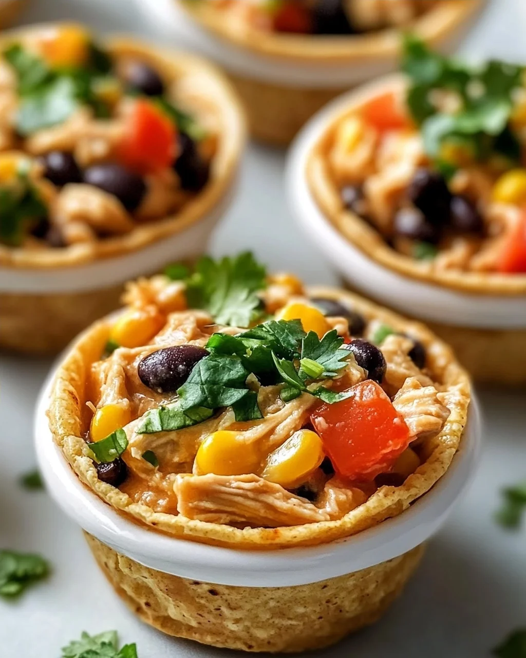 Mini Crock Pot Fiesta Chicken Cups – Perfekt für Partys!