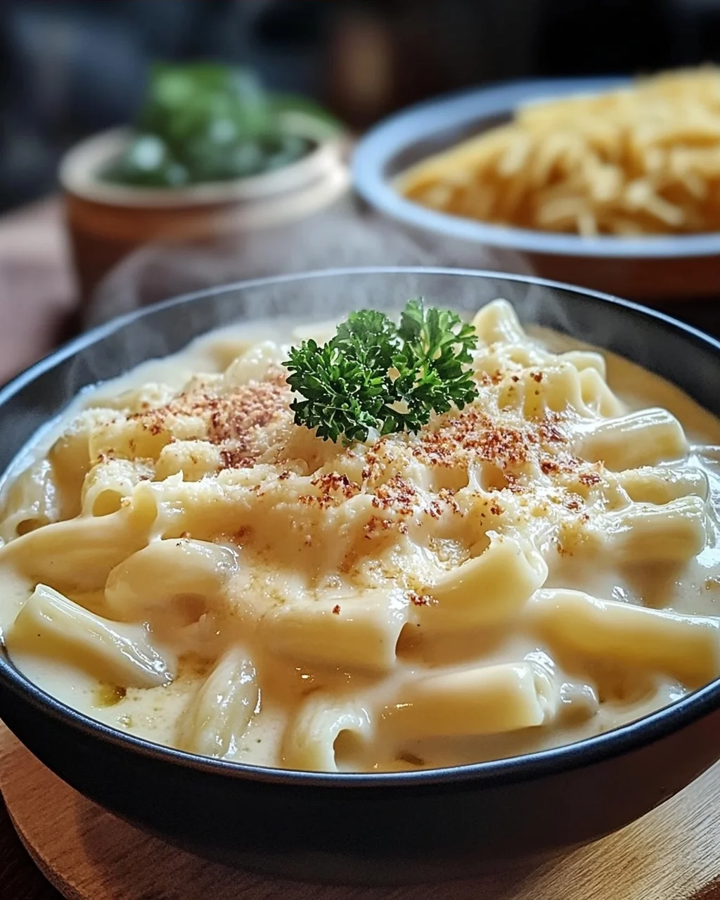 Nudeln in Käse Sahne Soße