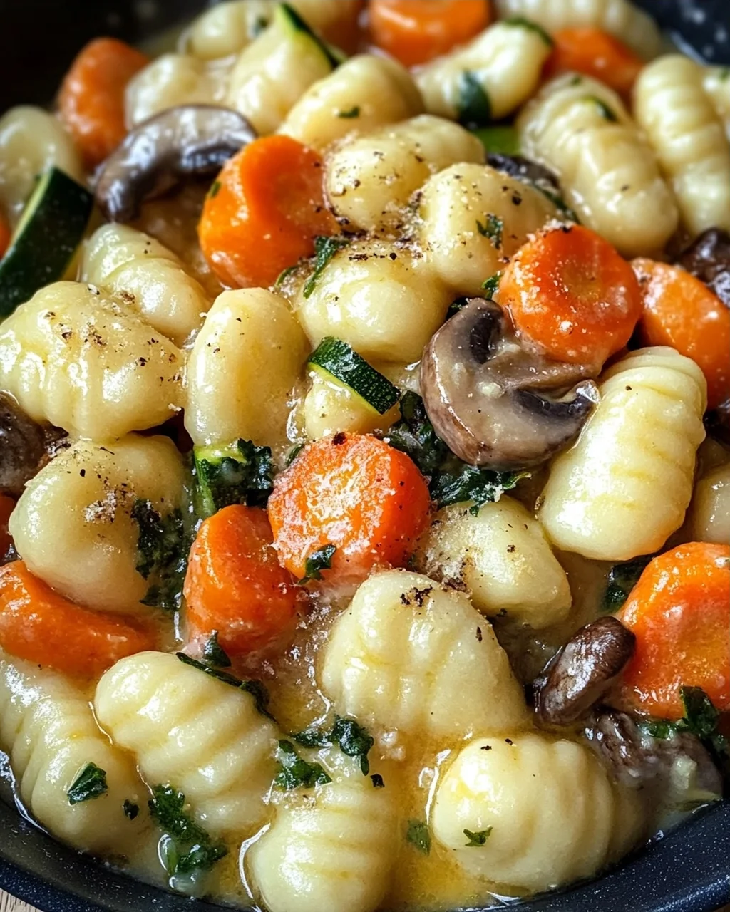 One Pot Gnocchi mit Rahmgemüse