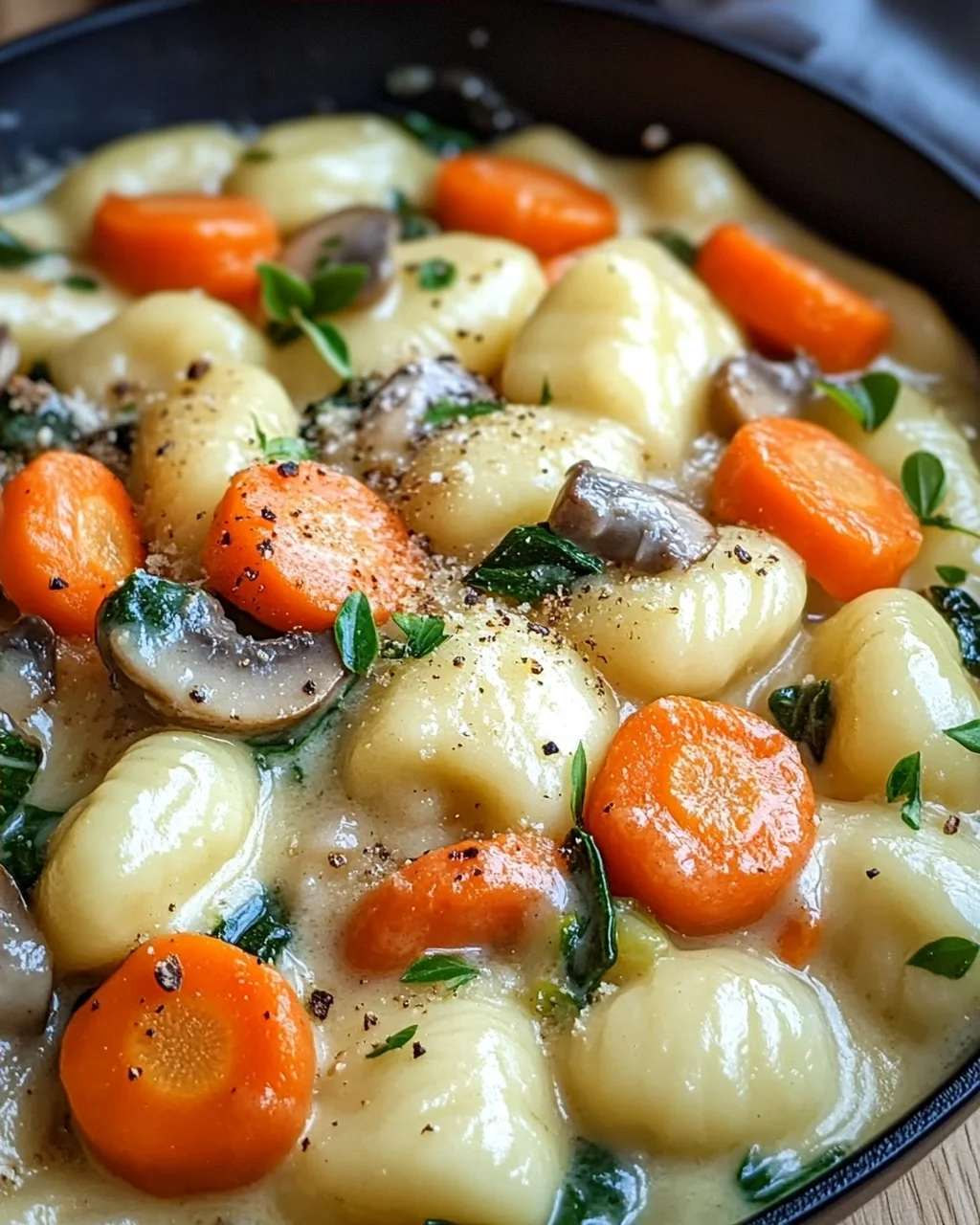 One Pot Gnocchi mit Rahmgemüse