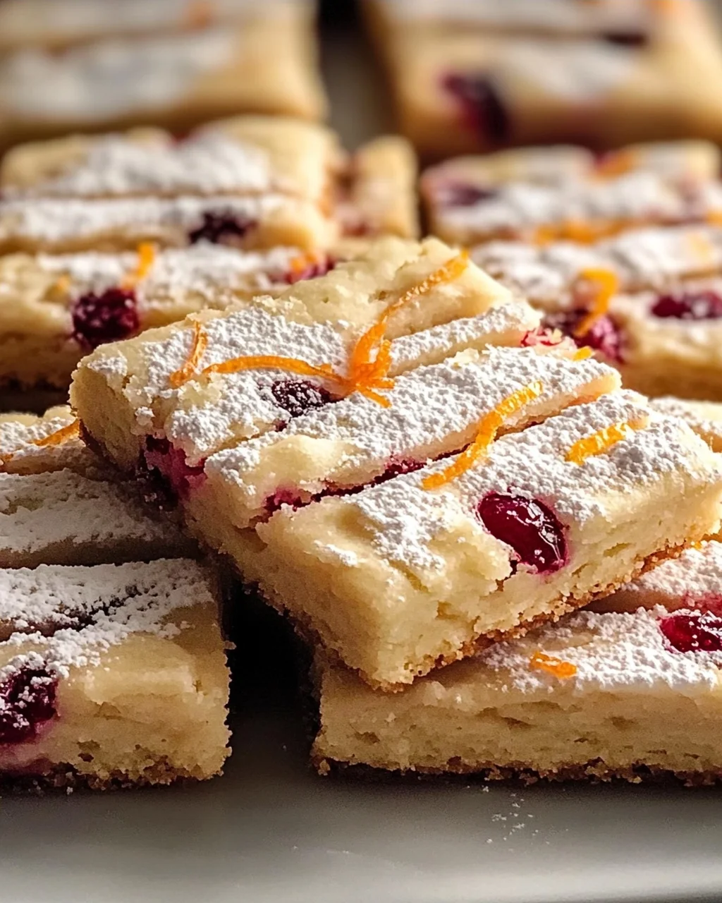 Orangen-Cranberry-Shortbread-Kekse für die Feiertage