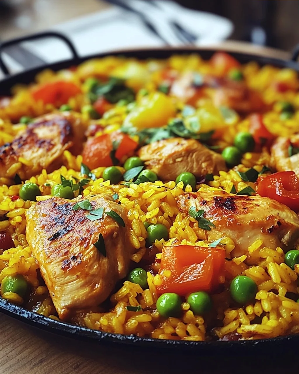 Paella mit Hähnchen