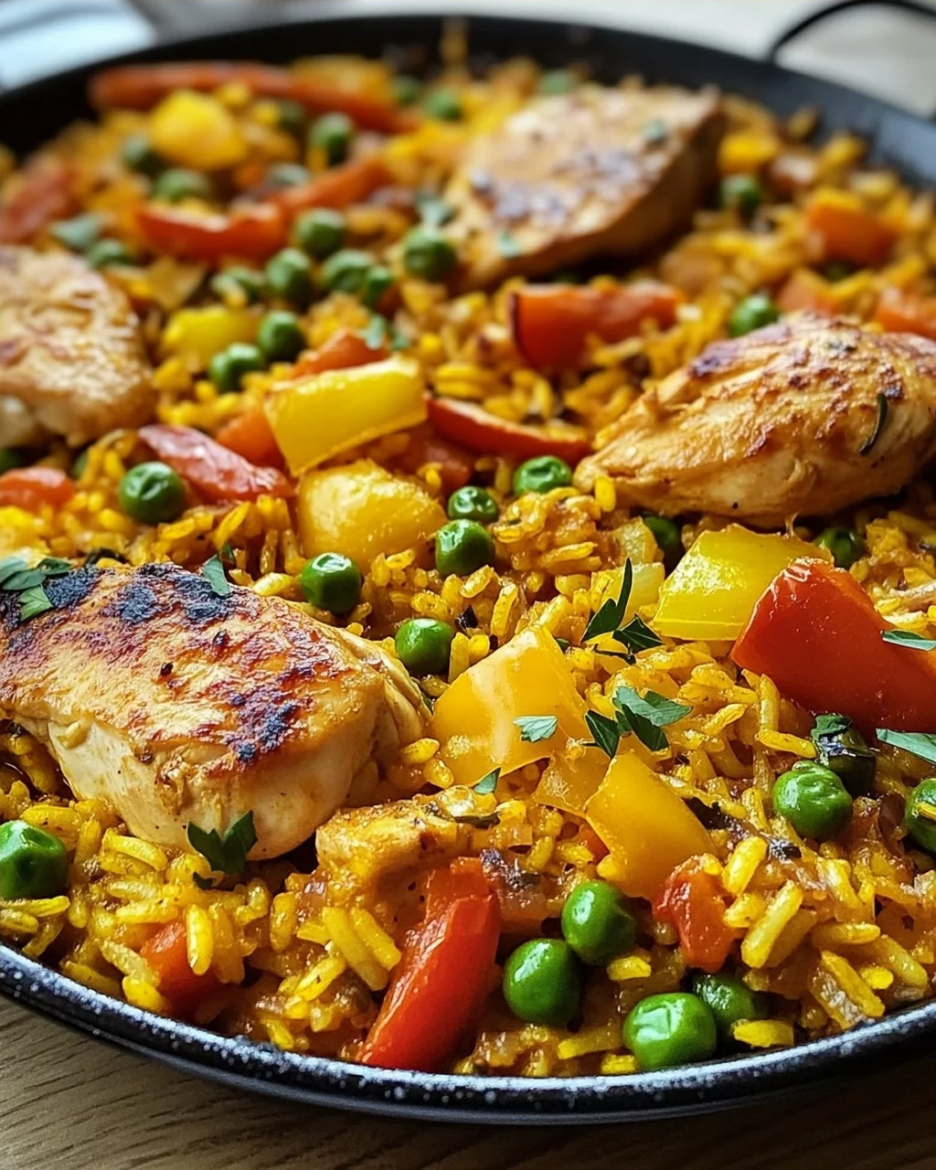 Paella mit Hähnchen