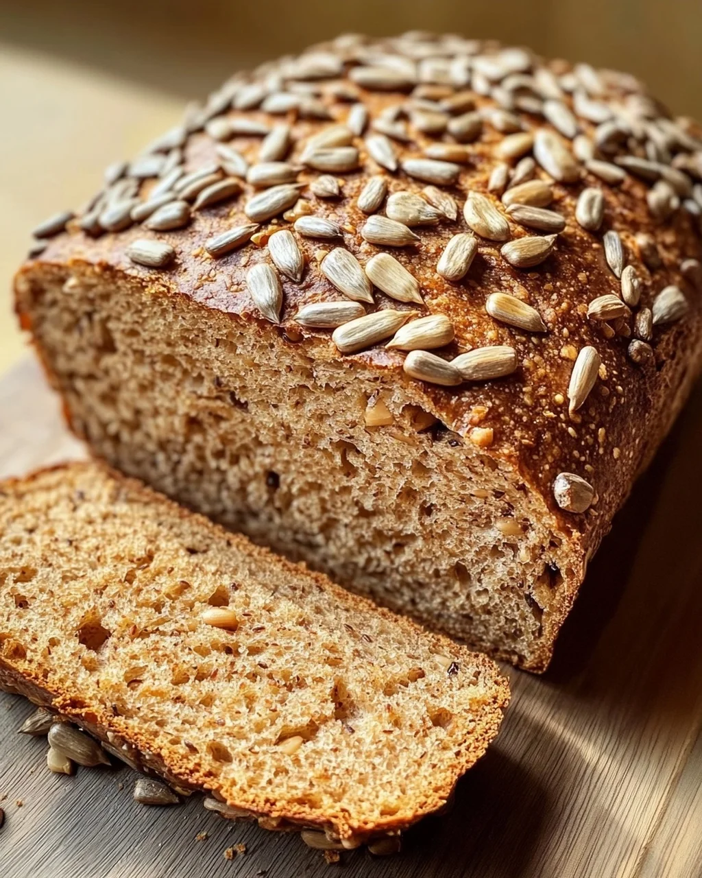 Roggenvollkornbrot mit Sonnenblumenkernen
