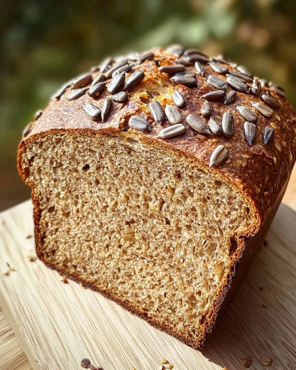 Roggenvollkornbrot mit Sonnenblumenkernen