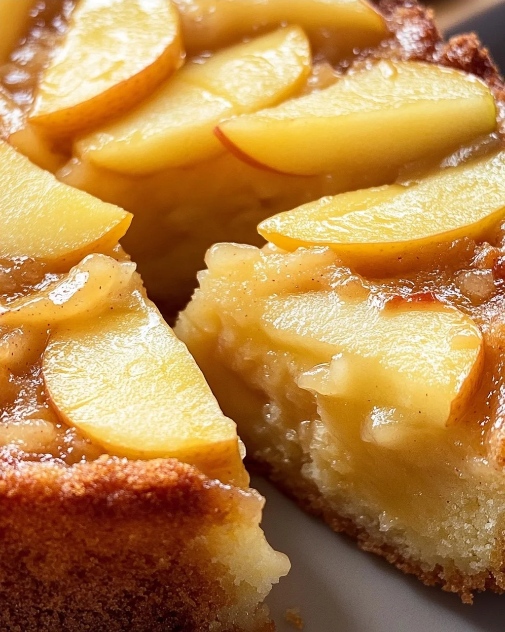 Saftiger Apfelkuchen mit Pudding