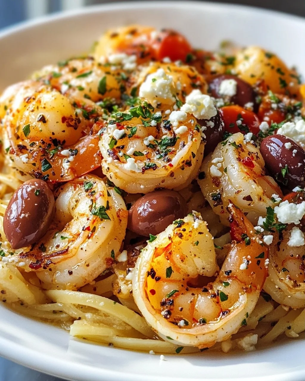 Scharfe Griechische Garnelen Scampi: Chili & Kräuter-Kick!