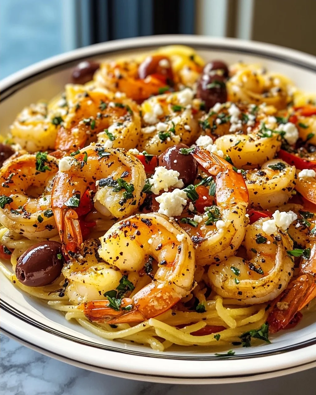 Scharfe Griechische Garnelen Scampi: Chili & Kräuter-Kick!
