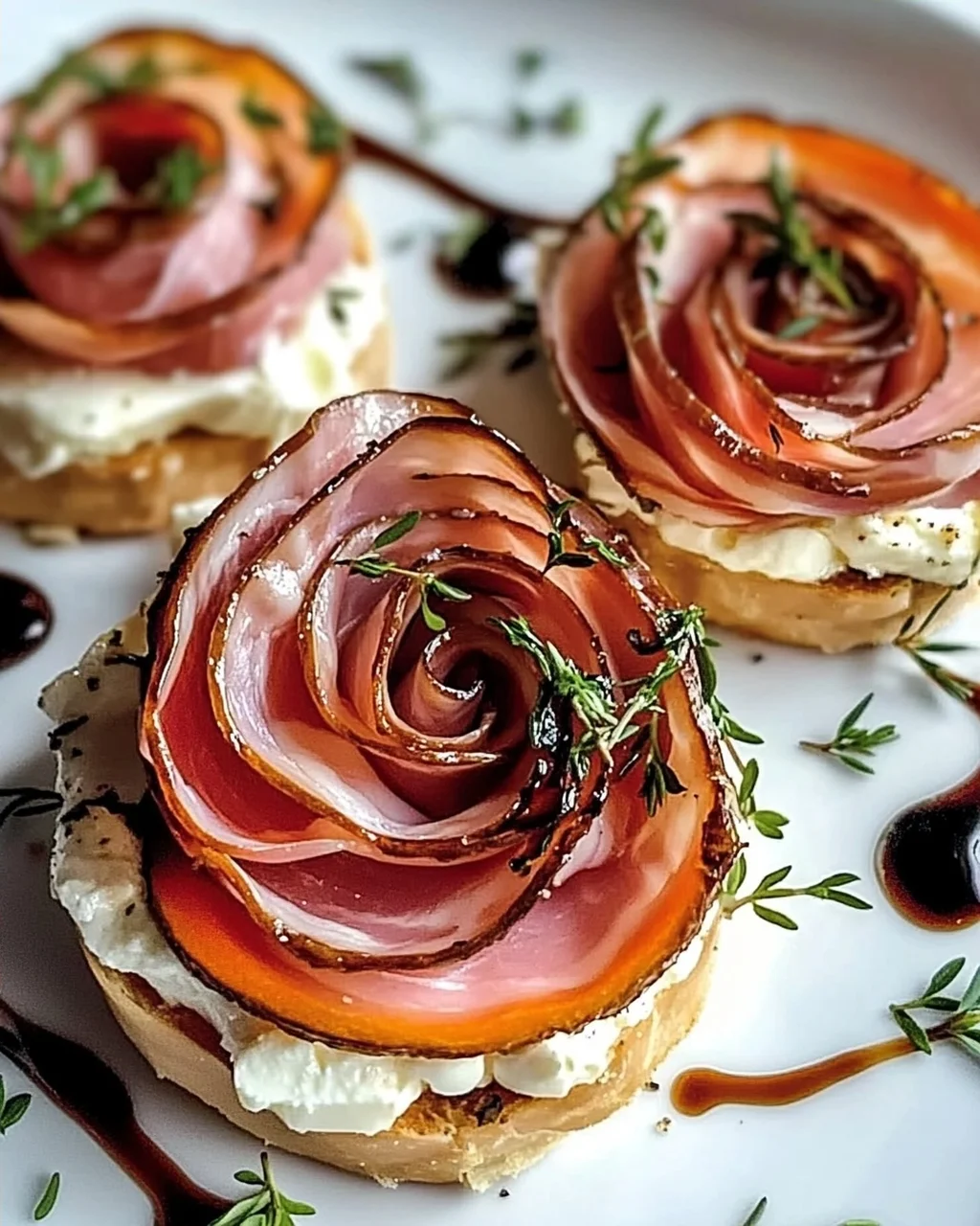 Schöne Prosciutto-Rose für festliche Anlässe