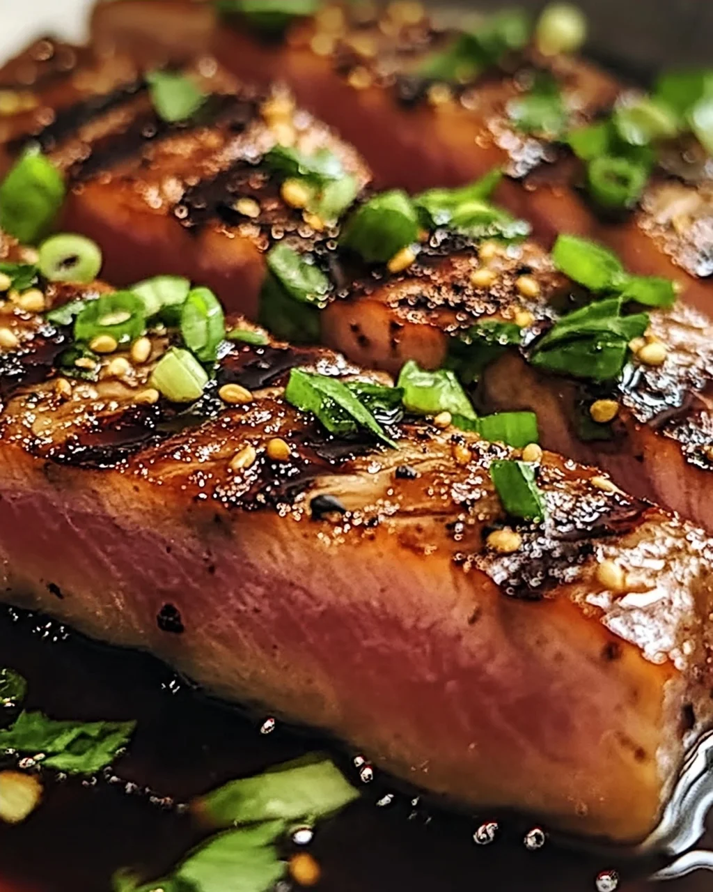 Schwarze Balsamico-Thunfischsteaks schnell zubereiten