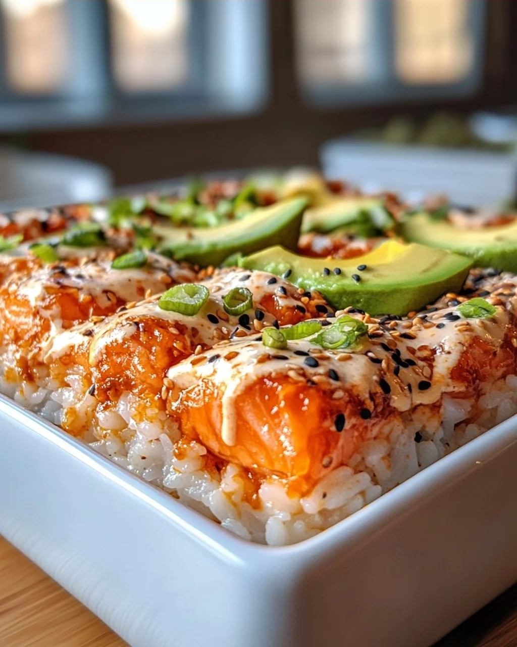 Spicy Lachs Sushi Bake: Der ultimative Sushi-Genuss für Zuhause!