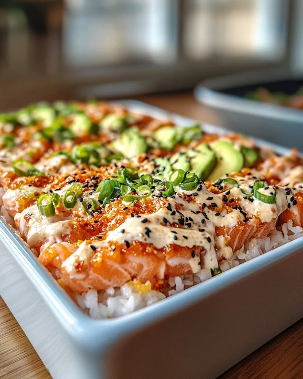 Spicy Lachs Sushi Bake: Der ultimative Sushi-Genuss für Zuhause!
